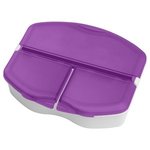 Tri-Minder Pill Box - Translucent Purple