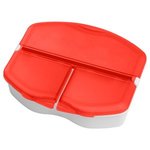 Tri-Minder Pill Box - Translucent Red