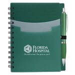 Tri-Pocket Notebook & Satin Pen -  