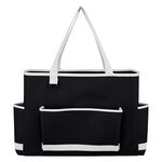 Tri-Pocket Tote Bag - Black