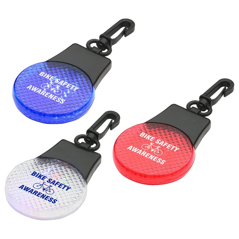 Main Product Image for Custom Printed Tri-Safety Light Clip