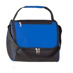 Triangle Insulated Lunch Bag - Black With Royal