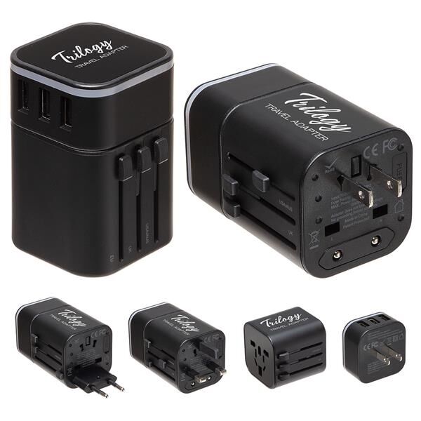 Main Product Image for Imprinted Trilogy Travel Adapter