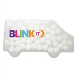 Truck Shaped Credit Card Mints - Translucent Frost