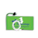 Tuneboom Mobile Tech Earbud Kit in Microfiber Cinch Pouch - Lime