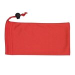 Tuneboom Mobile Tech Earbud Kit in Microfiber Cinch Pouch - Red
