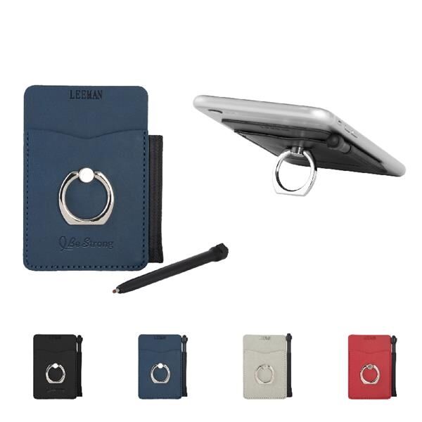 Main Product Image for Tuscany(TM) Card Holder with Metal Ring Phone Stand & Stylus