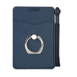 Tuscany™ Card Holder with Metal Ring Phone Stand & Stylus -  