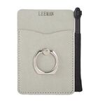Tuscany™ Card Holder with Metal Ring Phone Stand & Stylus -  