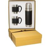 Tuscany (TM) Coffee Cup and Thermos Set - Black