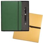 Tuscany(TM) Journal & Executive Stylus Pen Set - Hunter Green