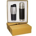 Tuscany(TM) Thermal Bottle & Tumbler Gift Set - Black