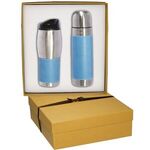 Tuscany(TM) Thermal Bottle & Tumbler Gift Set - Light Blue