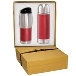 Tuscany(TM) Thermal Bottle & Tumbler Gift Set - Red