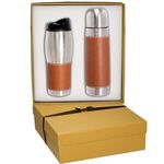 Tuscany(TM) Thermal Bottle & Tumbler Gift Set - Tan
