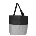 Twill Laptop Tote Bag - Gray