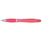 Twin-Write Pen With Highlighter - Translucent Pink