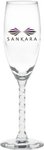 Buy Champagne Glass Custom Imprinted Twisted Stem Flute 5.75 oz