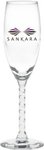 Buy Champagne Glass Imprinted Twisted Stem Flute 5.75 Oz
