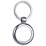 Two-Sided Budget Chrome Plated Domed Keytag - Chrome