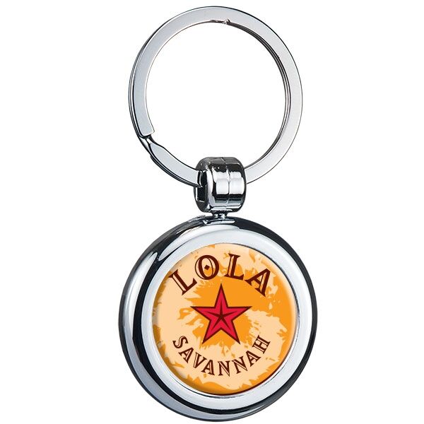 Main Product Image for Two-Sided Budget Chrome Plated Domed Keytag