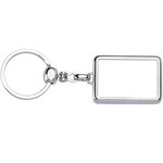 Two-Sided Die Cast Metal Domed Keytag - Chrome
