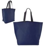 Two Tone Heat Sealed Nonwoven Tote - Navy Blue
