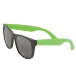 Two Tone Matte Sunglasses - Neon Green