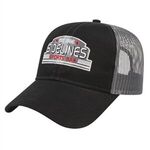 Two-Tone Mesh Back Cap - Black-charcoal