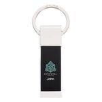 Two-Tone Rectangle Key Tag -  