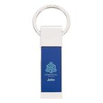 Two-Tone Rectangle Key Tag -  