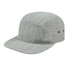 Unstructured Camp Style Flat Bill Cap - Heather