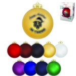Buy Imprinted Satin Finished Round Shatterproof Ornaments