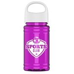 UpCycle - Mini 16 oz. rPet Sports Bottle with Oval Crest Lid - Transparent Fuchsia