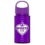 UpCycle - Mini 16 oz. rPet Sports Bottle with Oval Crest Lid - Transparent Violet