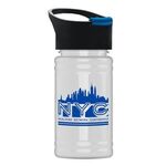 UpCycle - Mini 16 oz. rPet Sports Bottle With Pop-Up Sip Lid - Eco White