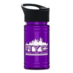 UpCycle - Mini 16 oz. rPet Sports Bottle With Pop-Up Sip Lid - Transparent Violet