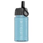 UpCycle - Mini 16 oz. RPet Sports Bottle with Ring Straw Lid - Glacier Blue
