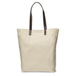 Urban Cotton Tote with Leather Handles -  