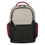 Urban Laptop Backpack - Gray With Red
