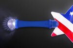 US Flag Star Light Up Wand - Red-white-blue