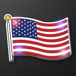 USA Flag Flashing Pin