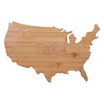 USA Shape Bamboo Cutting Board