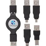 USB 2.0 Multi Adapter and Extension - Black