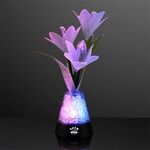 Usb Fiber Optic Flowers and Light Gems Centerpiece - Multi Color