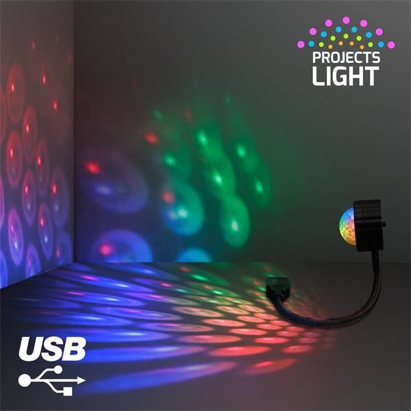 Main Product Image for Custom Printed USB Party Light Mini Disco Ball, 9 Settings