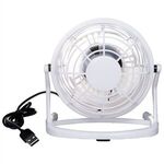 USB Powered Desk Fan - White