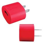 USB to AC Wall Adapter - UL Certified - Red