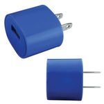 USB to AC Wall Adapter - UL Certified - Reflex Blue