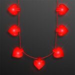 Valentine Hearts String Lights Necklace -  